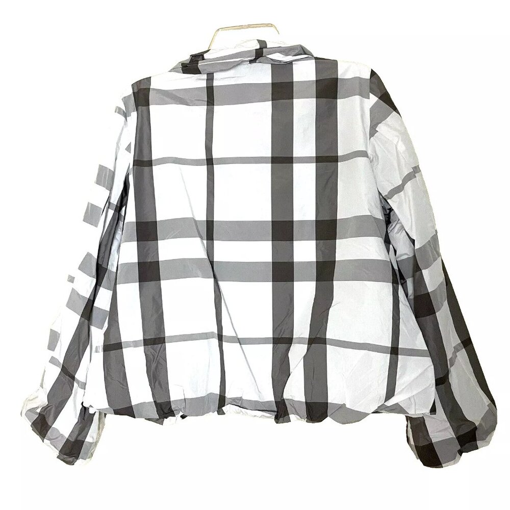 LUUKAA Nikki Plaid Blazer Jacket Size 12 Artsy Lagenlook - Picture 4 of 11